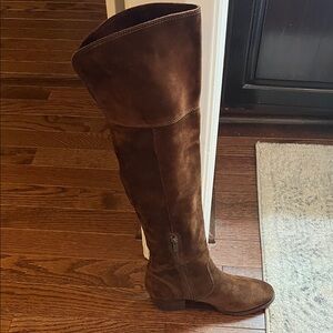 Frye Brown Suede Over-the-Knee Boots